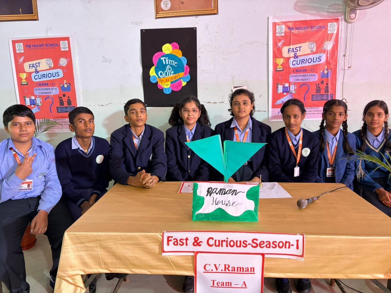 Students taking part in a quiz